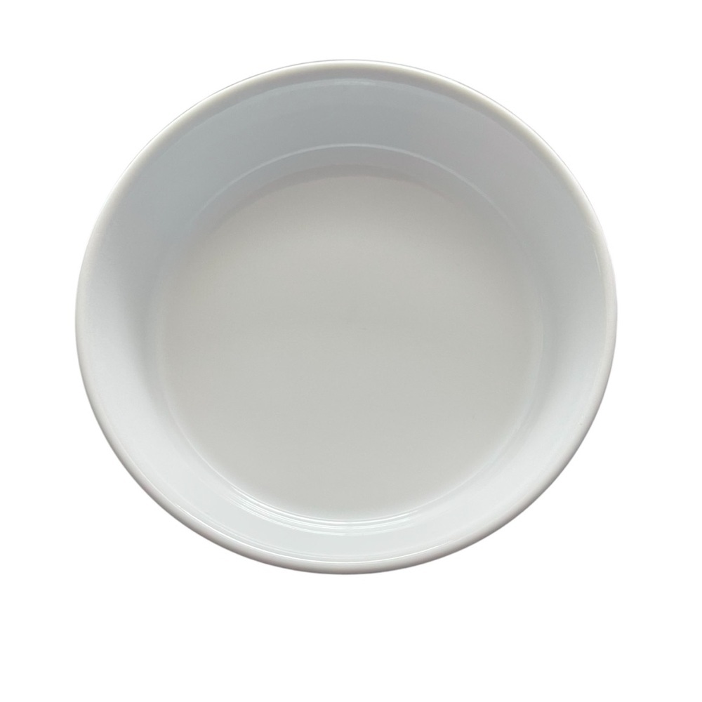 Revol White Porcelain Creme Brulee Dish
